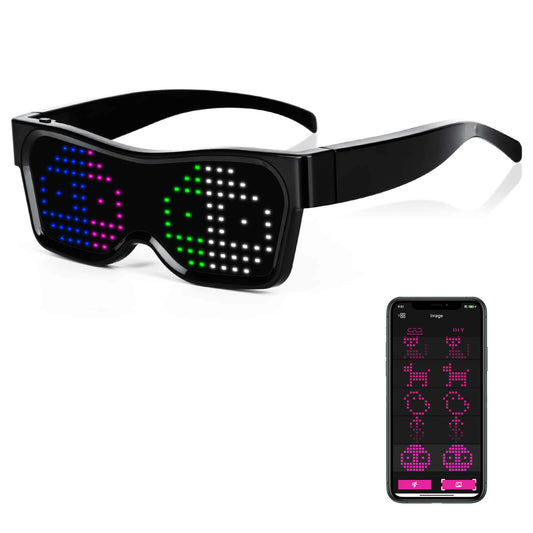 Gelrova Customizable 4-Color LED Glasses