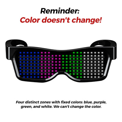 Gelrova Customizable 4-Color LED Glasses