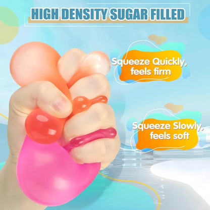 Stress Balls Memory Gel Gel Sugar Filled Large Squishy Fidget Toy for Kids Adults High Density Squeeze Balls for Stress Relief