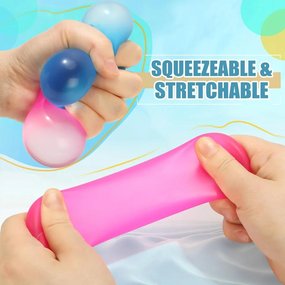 Stress Balls Memory Gel Gel Sugar Filled Large Squishy Fidget Toy for Kids Adults High Density Squeeze Balls for Stress Relief