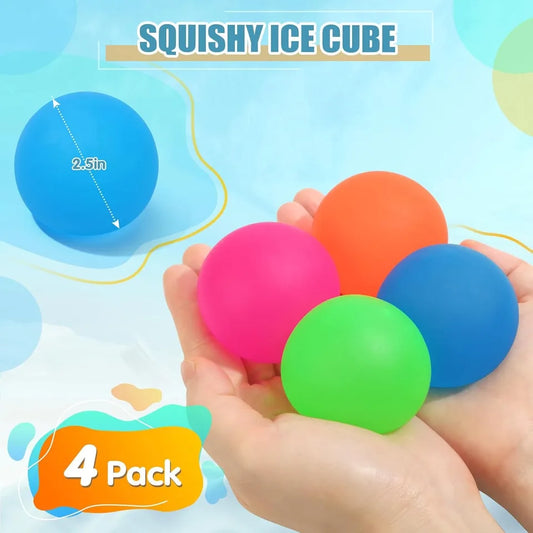 Stress Balls Memory Gel Gel Sugar Filled Large Squishy Fidget Toy for Kids Adults High Density Squeeze Balls for Stress Relief