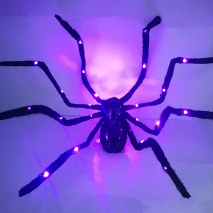 Halloween Spider Decorations  Light Up Giant Spider for Indoor Outdoor Halloween Decorations Yard Party House