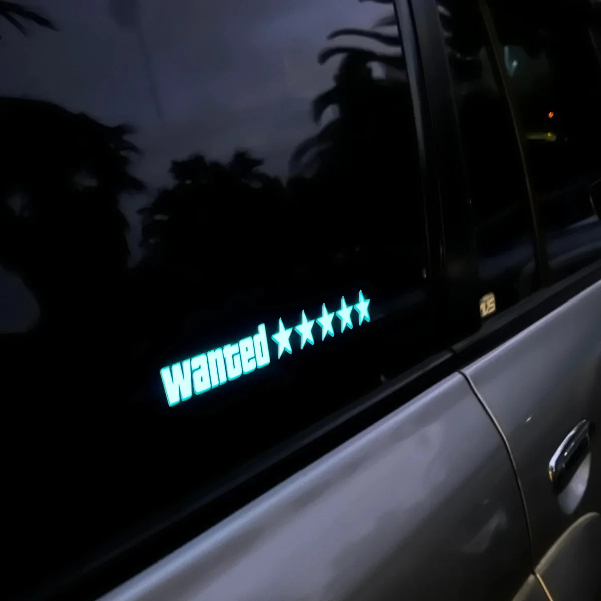 Wanted  LED Car Sticker