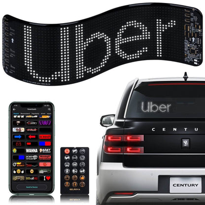 Gelrova Car LED Display - Car star 6 Series, 4" x 14"