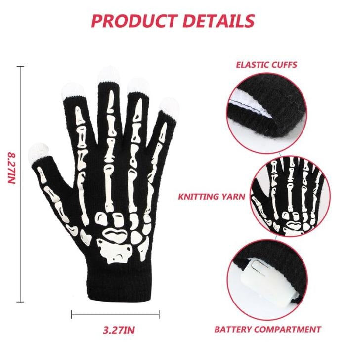 Halloween Articulated Fingers Scary Fake Fingers Skeleton Hand Cosplay Finger Glove Realistic Horror Ghost Claw Prop Party Decor