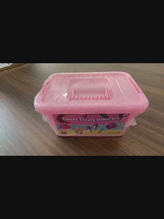 Sweet Treats Slime Kit Diy Foaming Glue Fake Water Slime Girl Bubble Set Crystal Mud Safety DIY Ice Cream Squishy Toy with Box